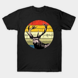 Deer Vintage Sunset T-Shirt